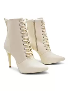 Women Fashion Boots - Màu be - Xem 1