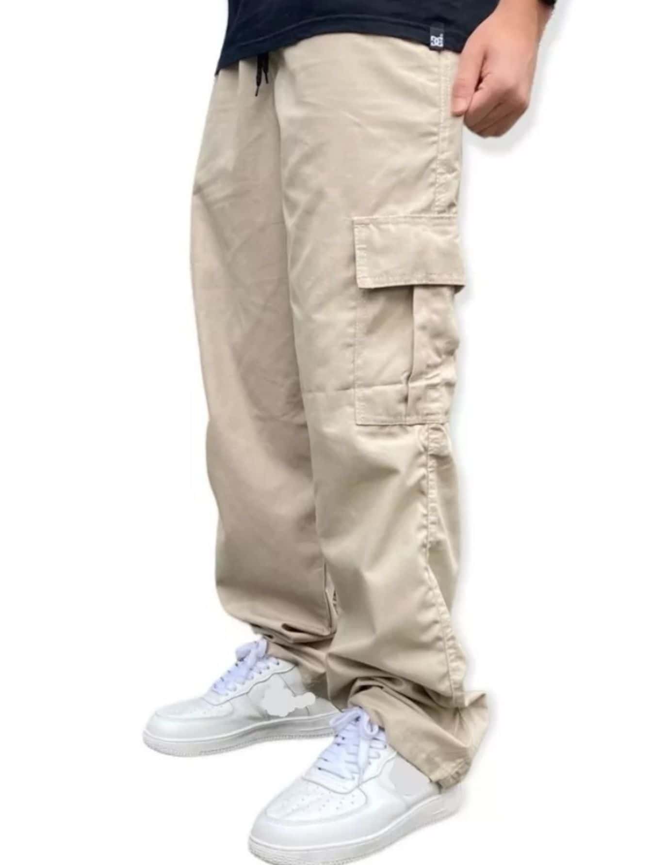 Men Jeans - 米色 - 查看 1