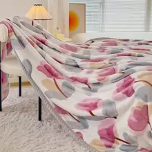 1 pièce Couverture En Tissu Duveteux Pour Sieste , Chambre , Voiture Utiliser ; Doux , Doux Pour La Peau , Confortable ; Tous Saison Disponible ; Canapé , Salon , Chambre À Coucher , Intérieur , Extérieur ; Unisexe , Adulte , Enfant , Épais , Chaud