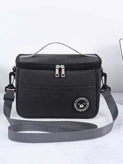 1 件牛津布午餐盒加热袋，隔热铝箔加厚手提袋，大容量午餐袋，适合上班族、厨房、圣诞礼物、学校用品