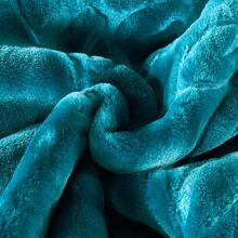 JML Heavy Floral Embossed Mink Blanket Thick Raschel Warm Bed Blankets Super Soft 85"X 95" 9lbs King Sizes For Autumn Winter All Season And For Men, Women Pefect Gift For Easter Day Mother's Day Gift - 水鴨藍 - 查看 4