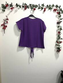 Women Blouses - Màu tím - Xem 2