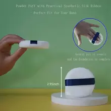 6pcs/Set Large Powder Puff For Applying Face Powder (7.5cm),Makeup,Cheap,Room Decor,Vanity,Travel,Bedroom,Makeup Accessories,Puff,Makeup Blender,Powder Puff,Makeup Sponge,Cheap,Stocking Stuffers,Makeup,Makeup Tools,Cheap Stuff,Gifts,Gifts For Women,Christmas Gifts - White - View 4