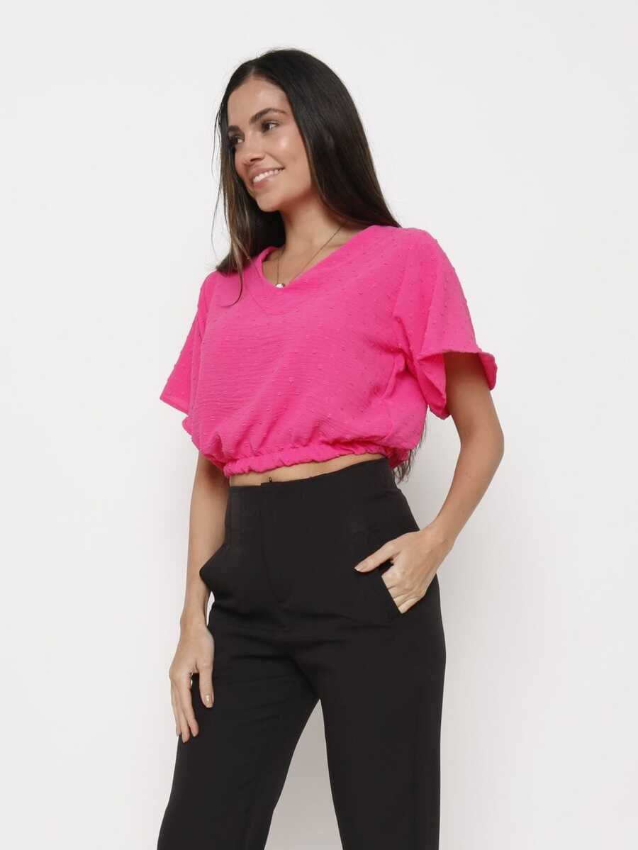 Women Tops - 粉色 - 查看 1