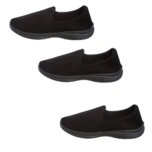 Women Wedge Sneakers - 黑色 - 查看 1