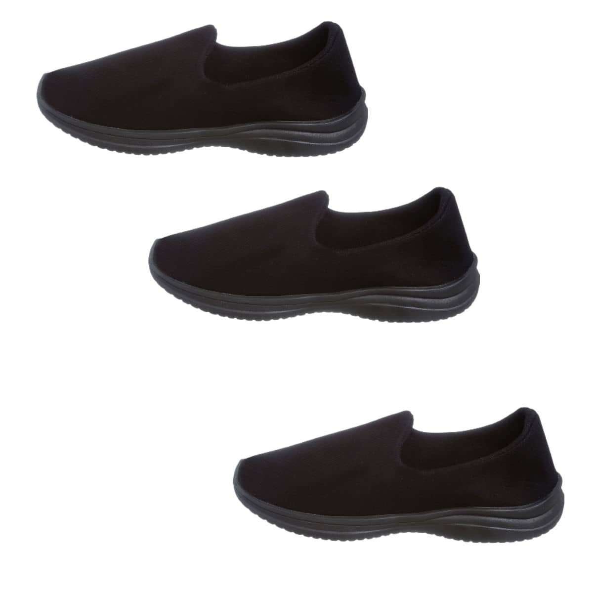 Women Wedge Sneakers - 黑色 - 查看 1