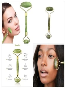Masajeador Rodillo Jade Facial - Verde - Ver 1