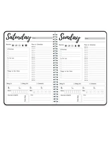 Trees 1pc Teacher Planner Notebook Spiral Academic Lesson Plan And Record Book With Topic, Objective, Homework Tasks & Summarize, 8.*5.5 Inches, 52 Sheets Back To School