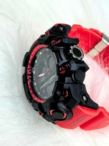 Men's Digital Watches - 紅色 - 查看 4