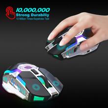 Chuột chơi game không dây có thể sạc lại với bộ thu USB và giải nén quả cầu pha lê- Bộ thu chuột quang tiện dụng Đèn RGB và cắm và chạy cho PC, , Laptop Màu đen - màu đen - Xem 5