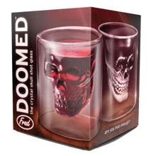 HappyWare Vaso de Cristal Fondo de Calavera Con Fondo de Cráneo Para Bebidas 150ml - transparente - Ver 2