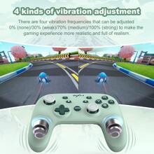 PXN P50 Wireless Switch Controller for Switch/Lite/OLED, iOS (16 Version Only), with APP, Turbo, Screenshot, Gyro Axis, Vibration, Programmable, Wireless Pro Controller with Wake-Up - 綠色 - 查看 5