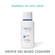 OBAGI MEDICAL Nu-Derm - 1 Foaming Gel Deep-Cleanser 6.7 oz (198 mL) - Gentle Facial Cleanser for All Skin Types - Removes Impurities, Oil, Makeup - Non-Drying, pH Balanced - Promotes Clear, Healthy Skin - Dermatologist-Recommended