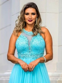 Grife Velasco Women Party Dresses - Biru - View 2