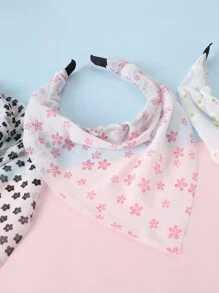 3 Stücke Blumen Stirnband & Schal Für Mädchen, Dekoration für Alltag Gebrauch