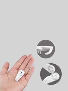 10入組實用家用牆掛鉤,可無痕懸掛相框/照片,無痕牆裝飾釘,無需鑽孔且強力隱形掛勾,適用於婚禮照片等 - 白色 - 查看 3