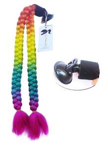 Coleta Trenzas Decorativas Moda Para Casco Del Mujer Y Hombre - Multicolor - Ver 6