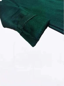 Crossover V-Neck Sweater With Buttons School Uniform For Escort Roma Point Reduced Sizes - 墨綠色 - 查看 4