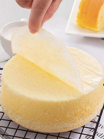 50pcs Round Cake Mold Release Liner, Cooking Oil Absorbing Paper, Non-Stick Silicone Baking Mat Paper For Home & Bbq Air Fryer Kitchen Air Fryer Liners Air Fryer Paper Airfryer Air Frier Back To School