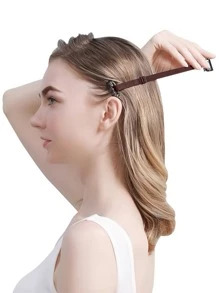 1pc Brown Strap With Clip Instant Face Lift Band, Reusable Portable Invisible Face Lift Tool