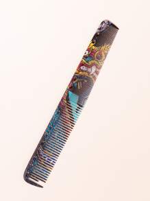 Peine de corte de fibra de carbono, 21.5cm, 1 pieza Peine profesional para peluquería, peine resistente al calor y antiestático, set de peines con dientes finos y anchos para peinado, cepillo de pelo, peine, herramientas para el cabello, productos y accesorios para el cabello para barbería, salón de belleza, artículos esenciales de viaje, regreso a la escuela, artículos esenciales de viaje y vacaciones, accesorios para el cabello para mujeres