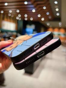 2-Pack Cartoon Couple Anti-Drop Phone Case Compatible With IPhone 11, 12, 13, 14, 15, 16, XR, 13 Pro Max, 16 Pro Max - Multicolor - View 5