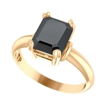 Anel Vintage Prata 925 Dourada Ouro 18k - Feminino - Preto - Visão 2