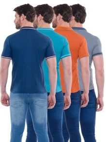 Men Polo Shirts - Multicolor - View 2
