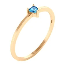 Fine Single Ring - 淺藍色 - 查看 3