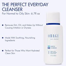 OBAGI MEDICAL NuDerm - 1 Gentle Cleanser 6.7 oz - Delicate Facial Cleansing Formula for Sensitive Skin - Removes Makeup, Oil, and Impurities - Hydrates and Soothes - Non-Irritating, Dermatologist-Recommended - Part of Comprehensive Skin Care System