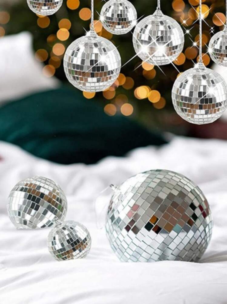 12 portachiavi a forma di palla da discoteca, color argento, mini portachiavi per bomboniere Taylor Swift