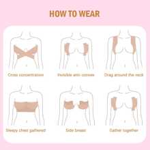 1 卷 3.8/5/7.5 厘米 * 5 米女性胸部胶带乳头遮瑕聚拢文胸紧身 3 种颜色粘性隐形乳房提升胶带 - 駝色 - 查看 6