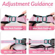 Arnés para gatos con Correa para paseo , escapar suave ajustable gato Chaleco arnés , transpirable reflectante de rayas Cazadora para fácil control , negro , - Rosa - Ver 3