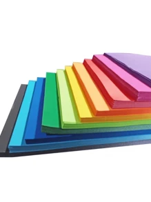 100 Hojas de Colores tamaño Carta Alta Calidad 10 tonos