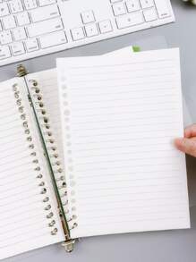Carpeta tipo libreta con pasta transparente de raya resistente - transparente - Ver 1