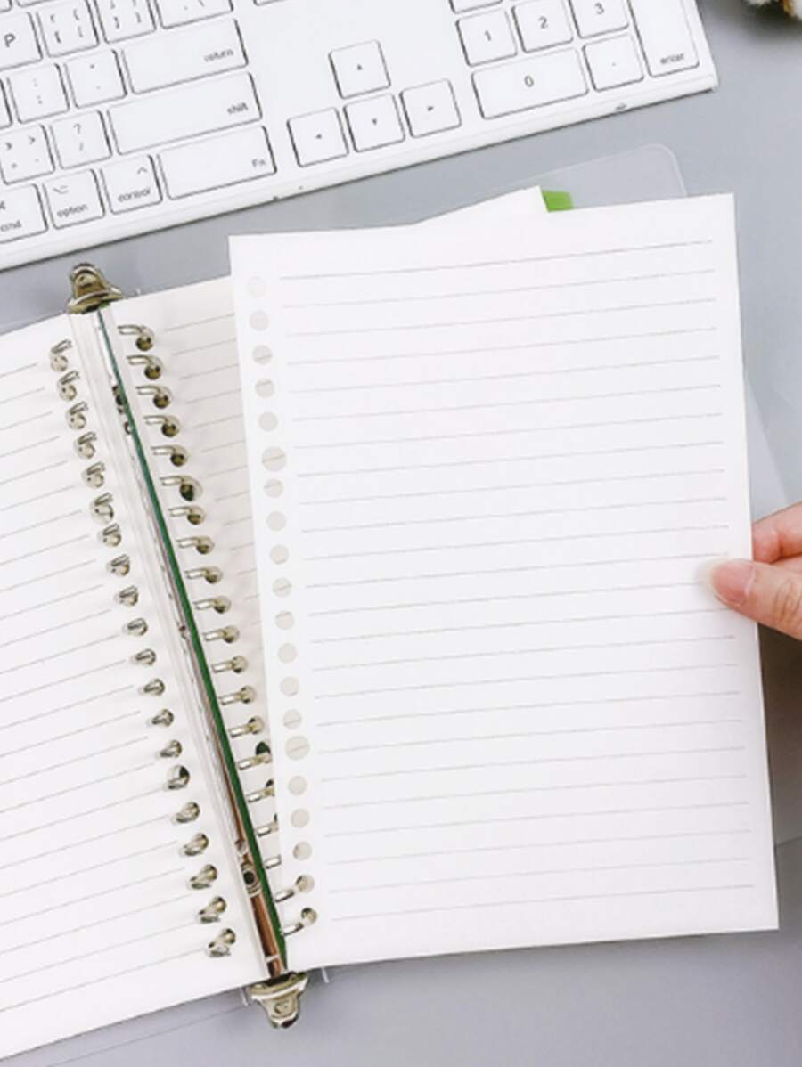 Carpeta tipo libreta con pasta transparente de raya resistente - transparente - Ver 1