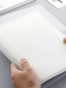 Carpeta tipo libreta con pasta transparente de raya resistente - transparente - Ver 2