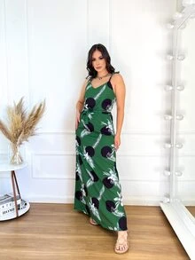 Women Dresses - xanh quân đội - Xem 5
