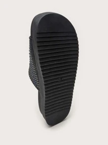 Women Flat Sandals - 黑色 - 查看 8