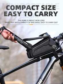 1pc Bicycle Pump, Compatible With Cycling Equipment/mountain Bike And More - Black - View 6