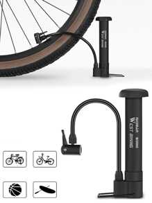 1pc Bicycle Pump, Compatible With Cycling Equipment/mountain Bike And More - Black - View 1