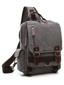 Vintage Style And Modern Comfort: Discover The Bluelander Backpack With Magnetic Pockets And Durable Canvas - Xám - Xem 1