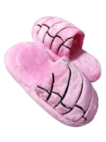 pantuflas de peluche con forma de conchas de pan "pantuconchas - Rosa - Ver 2