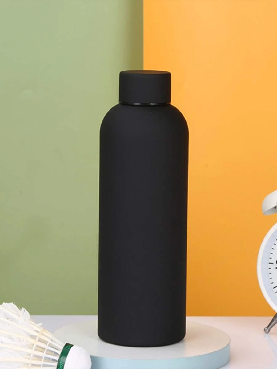 1 PC 500Ml Thép Không Gỉ Cốc Cách Nhiệt Cách Nhiệt Cốc Nước Lạnh Thể Thao Ngoài Trời Công Suất Lớn Bowling Cup - màu đen - Xem 1