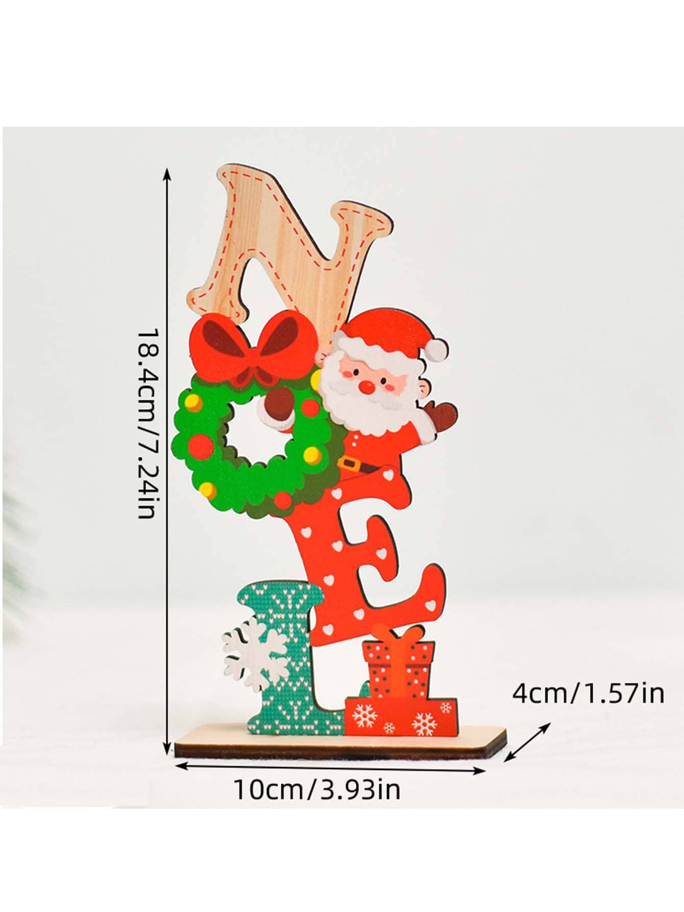 Christmas Wooden Decorations For Desktop Display - Multicolor - View 1