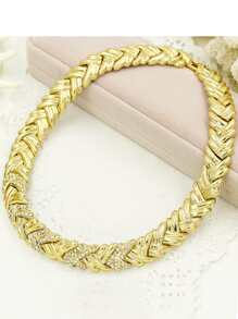 5pcs/Set Fashion 18k Gold Plated Women Jewelry Sets Necklace, Earrings, Ring And Bracelet, Perfect For Bridal Or Wedding - 金色 - 查看 5