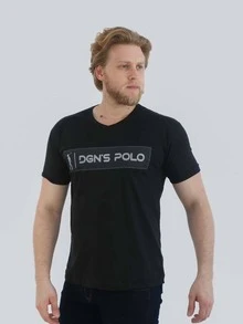 Men T-Shirts - 黑色 - 查看 2