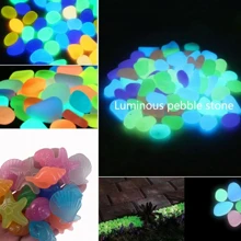 50pcs/100pcs Night Glow Sea Shells For Aquarium Landscape, 1.5g Ocean Rocks & 2cm Fluorescent Gemstones Mix-Color Random Aquarium Base Material Decoration - Multicolor - View 4