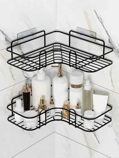 رف تخزين الحمام الحديد ووحدة تخزين رفوف الحائط بسيط لغسيل الحمام