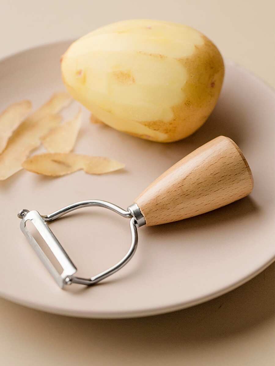 日本和韓語風格刨絲器帶木柄,創意廚房工具套裝適用於烘烤和烹飪